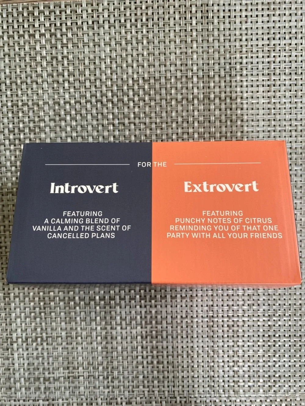 Target 2pk 4oz Glass Introvert and Extrovert Jar Candle Gift Set Room Essential